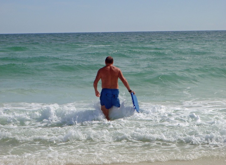 First Boogie board day