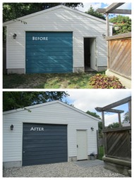 garage before and after