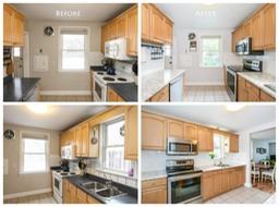 Kitchen before and after2