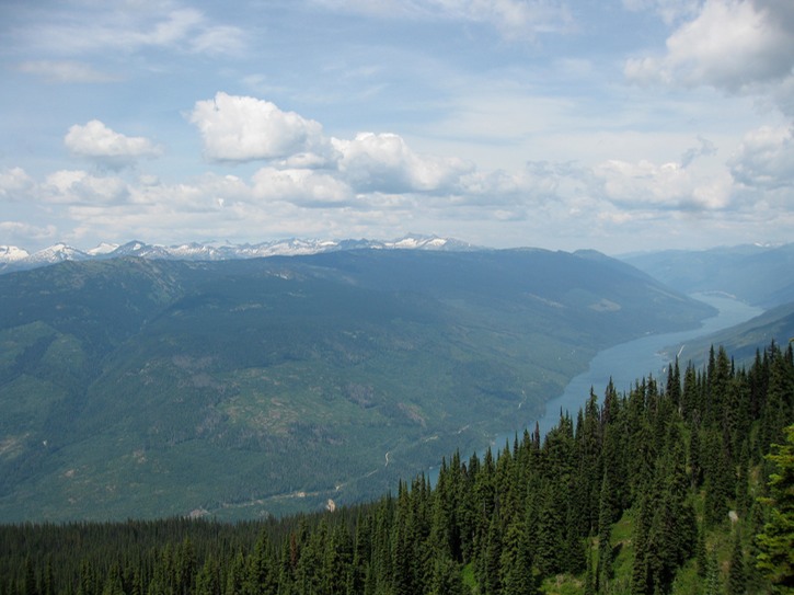 Lake Revelstoke from the summit