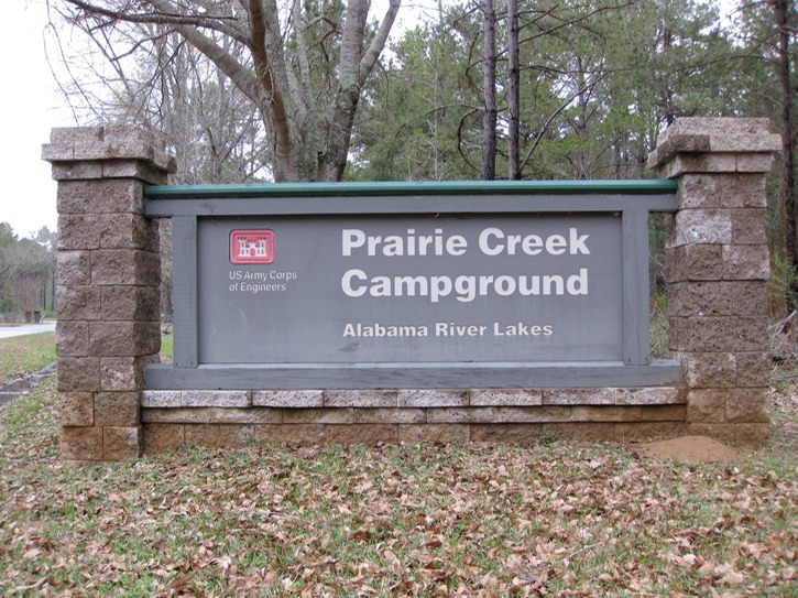 Park entrance sign