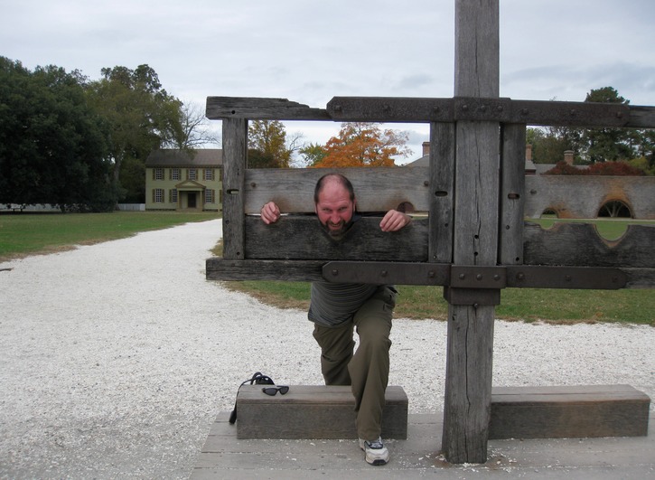 Colonial Williamsburg - DJ stokade