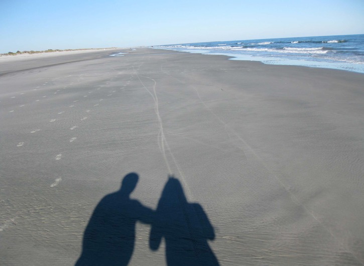 First day on the beach