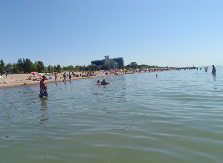 Main beach view from the water