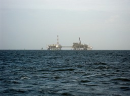 Offshore oil rigs